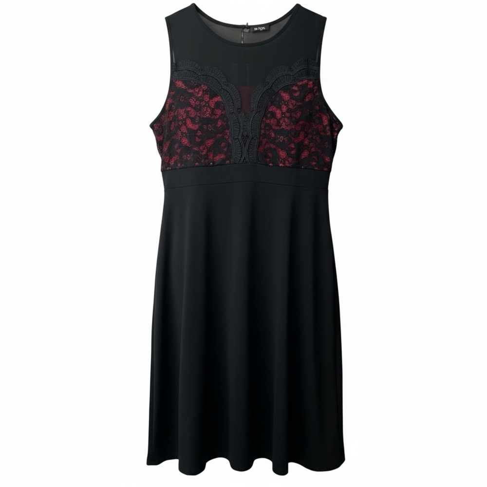 NWT Sloane & Sadie Black and Red Lace Dress Plus Size 4X